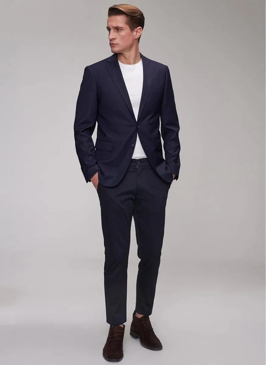 Fully-lined Item Blazer in Navy