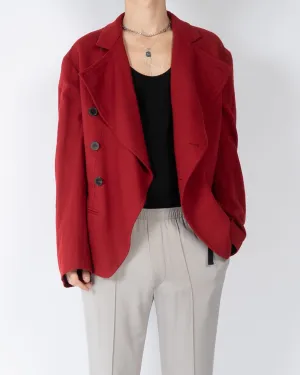 FW17 Blood Red Officers Blazer Coat 1 of 1 Sample