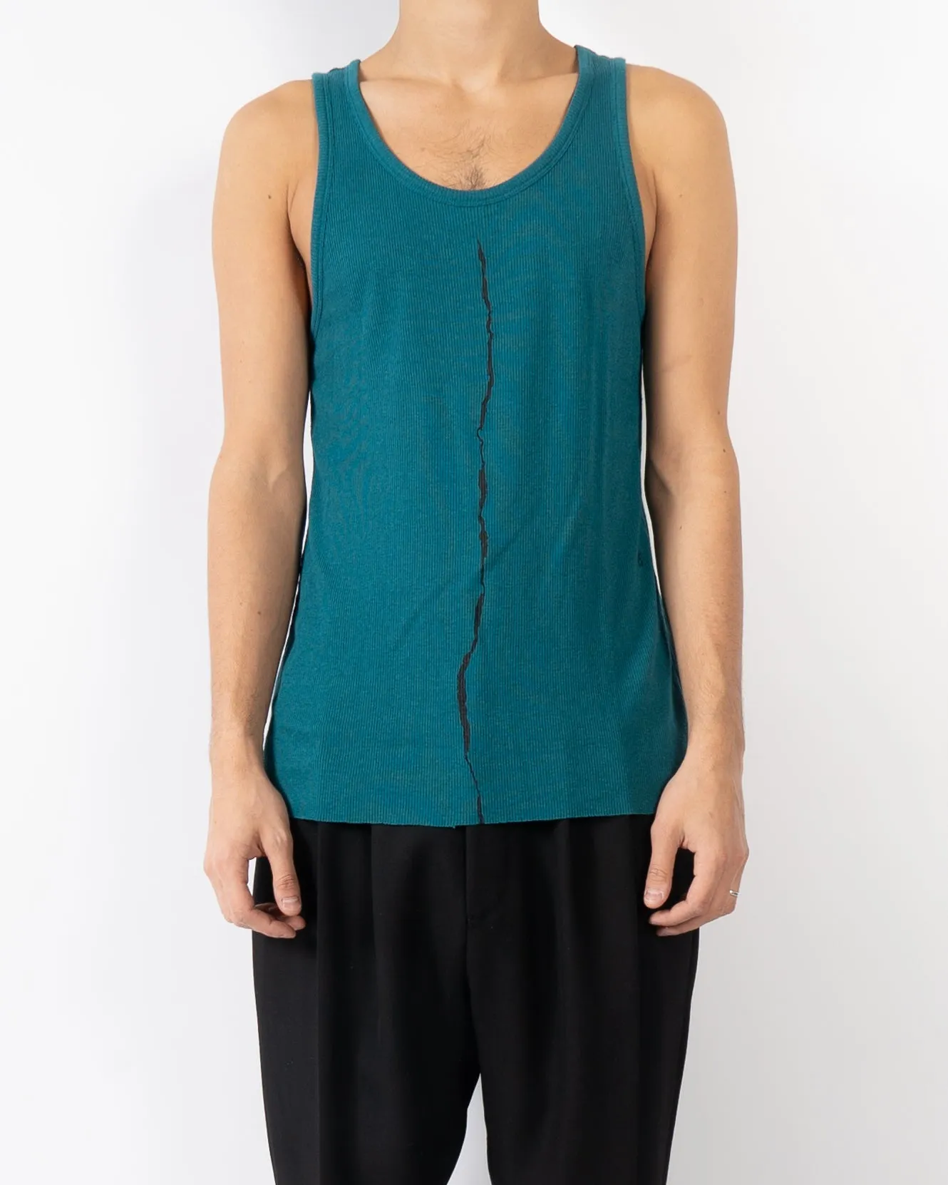 FW17 Petrol Blue Printed Tanktop
