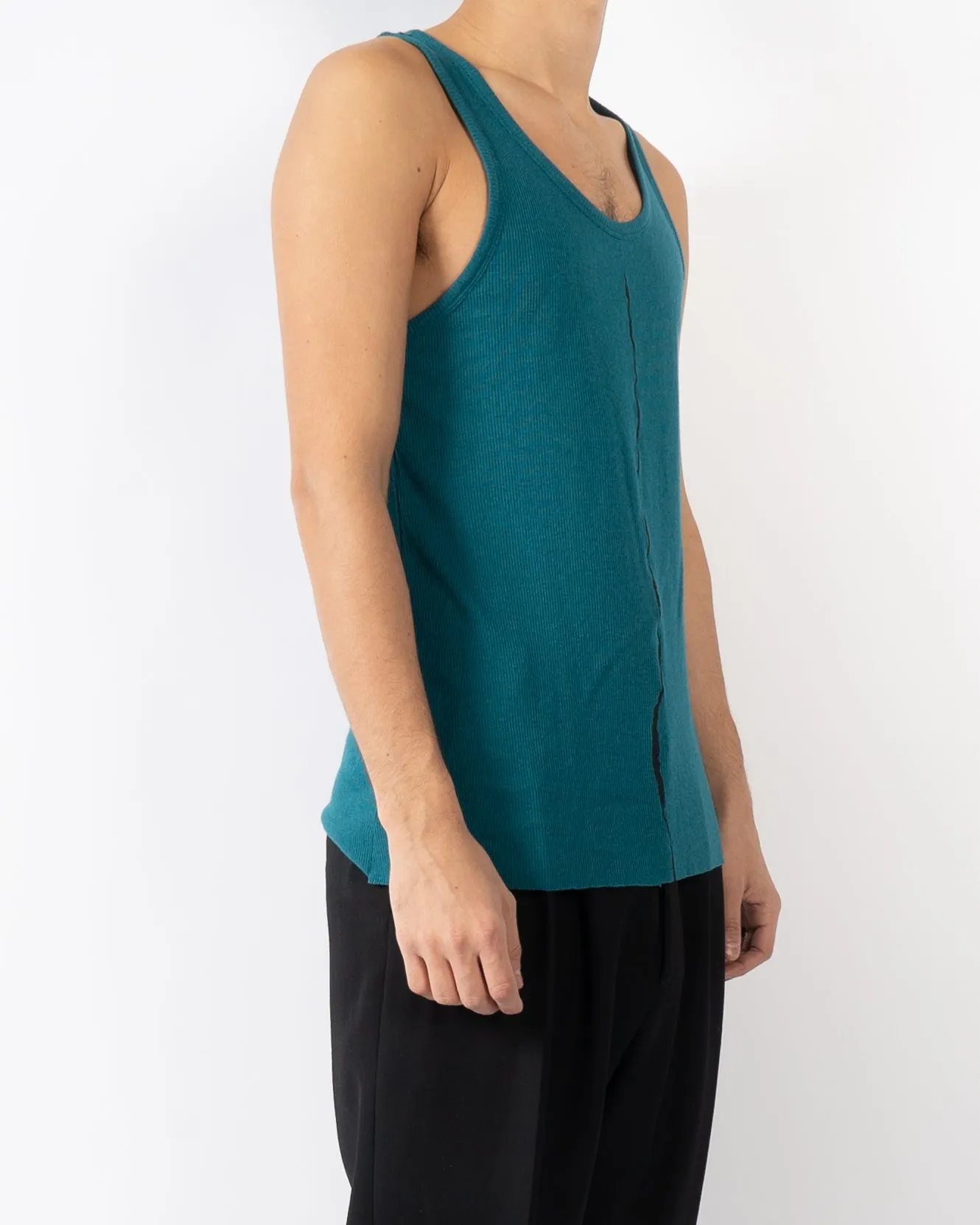FW17 Petrol Blue Printed Tanktop