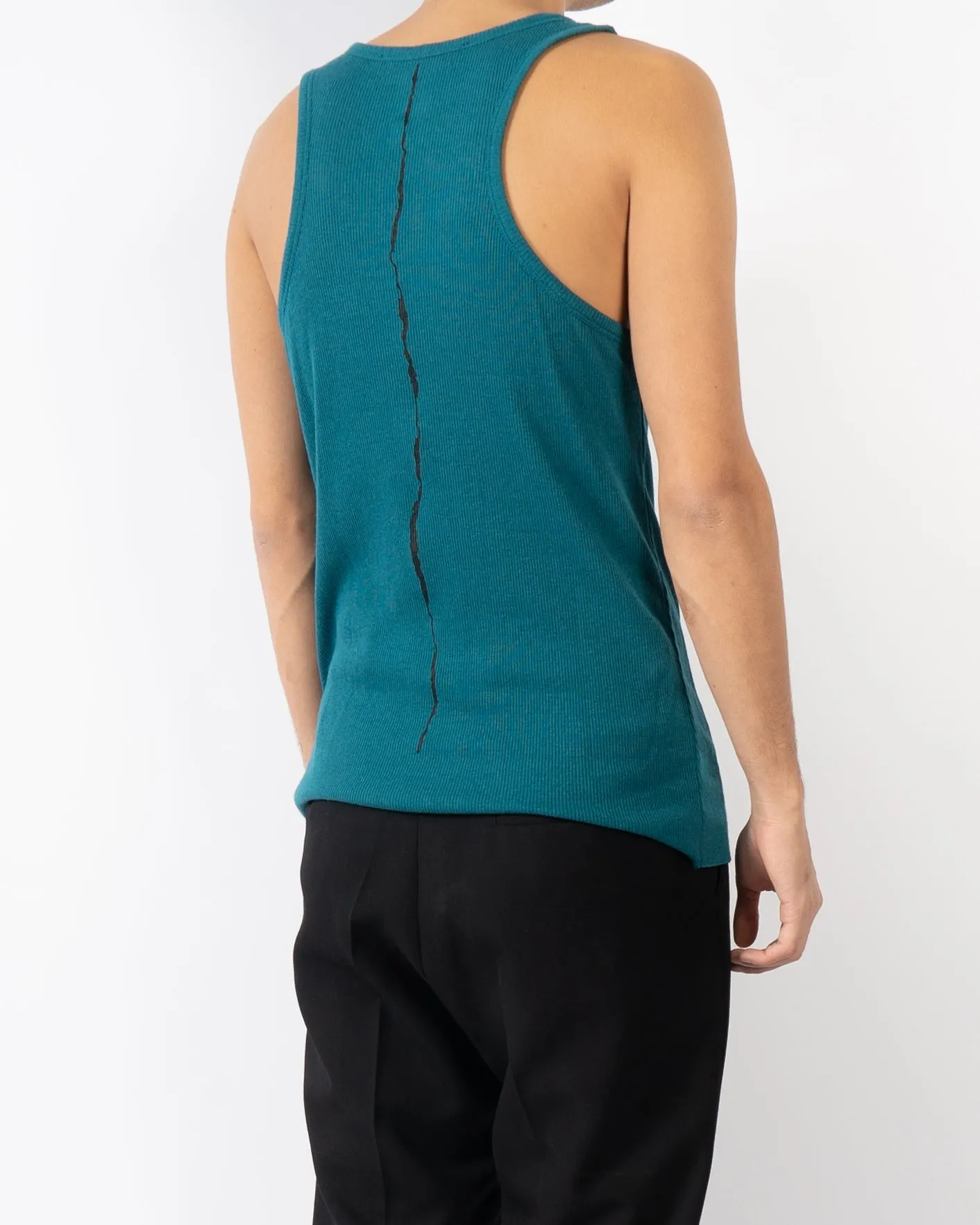 FW17 Petrol Blue Printed Tanktop