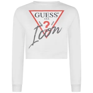 Guess Girls Sweatshirt - Cropped Icon Sweatshirt