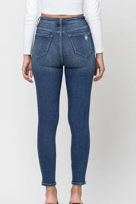 High Rise Ankle Destroy Skinny C220