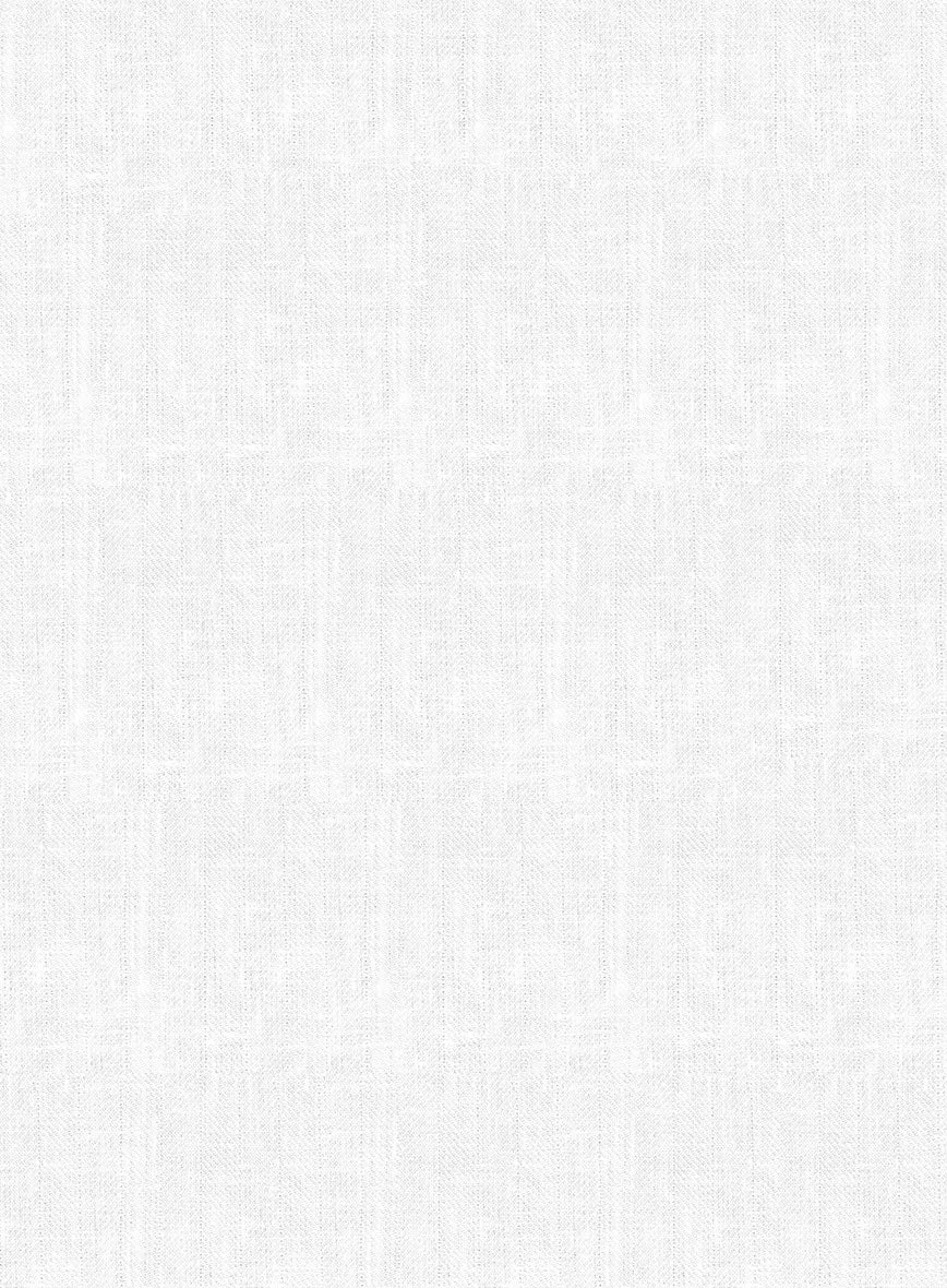 Italian Prato White Herringbone Linen Jacket