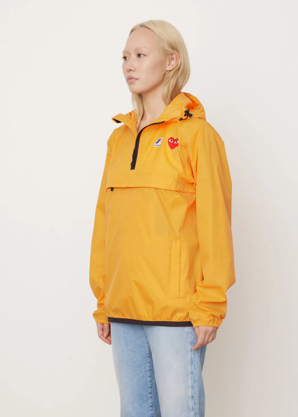 J502 K-Way Hoodie Half Zip Jacket