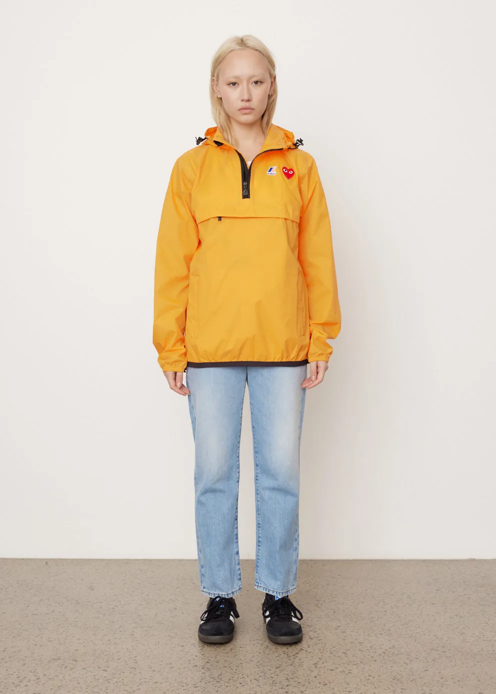 J502 K-Way Hoodie Half Zip Jacket