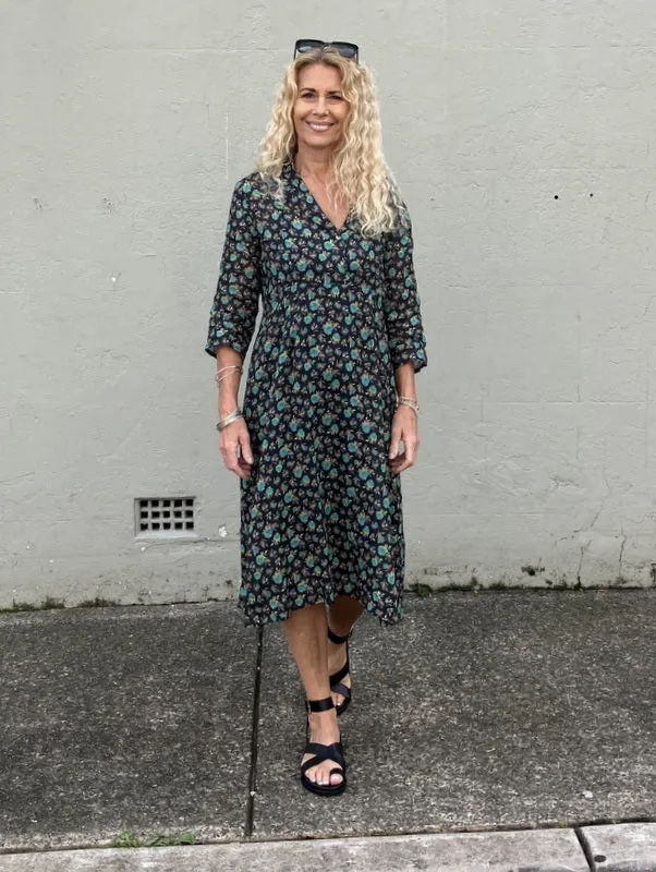 Jiva 50's Dress - Evie Print - Ramie