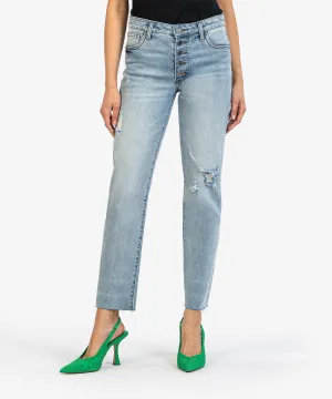 KUT From The Kloth | REESE HIGH RISE FAB AB STRAIGHT LEG (FAIR WASH)