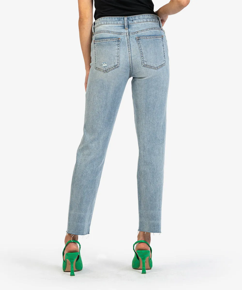 KUT From The Kloth | REESE HIGH RISE FAB AB STRAIGHT LEG (FAIR WASH)
