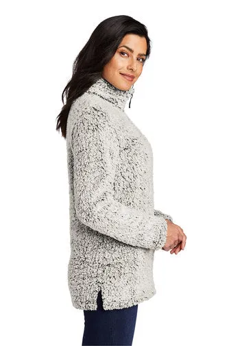 Ladies Cozy 1/4-Zip Fleece / Oatmeal Heather / Tallwood High School Cheer