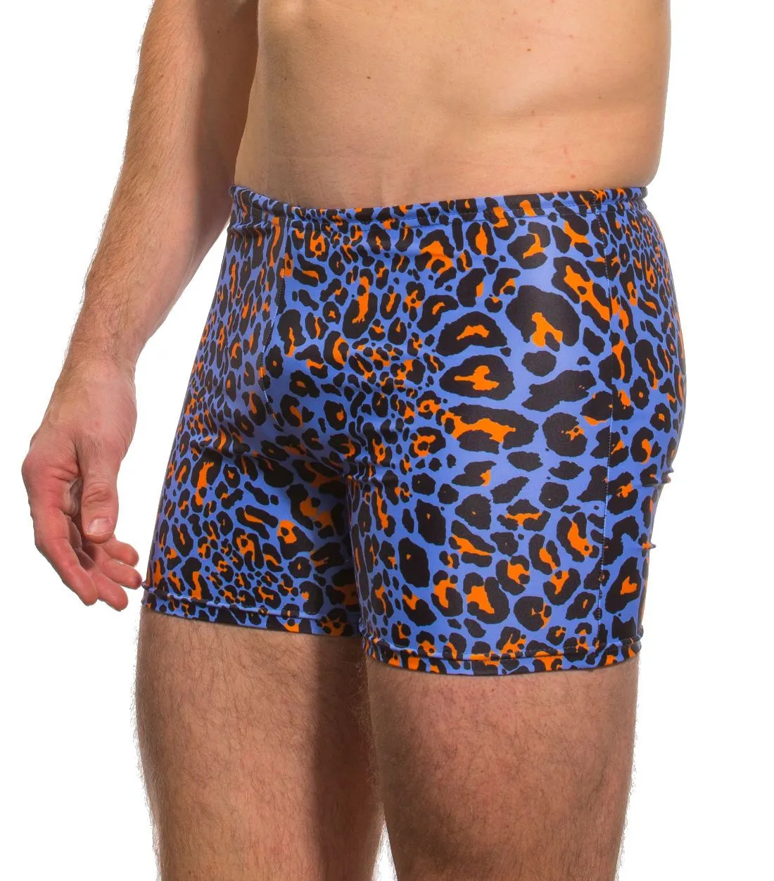 Leopard Orange Swim Shorts