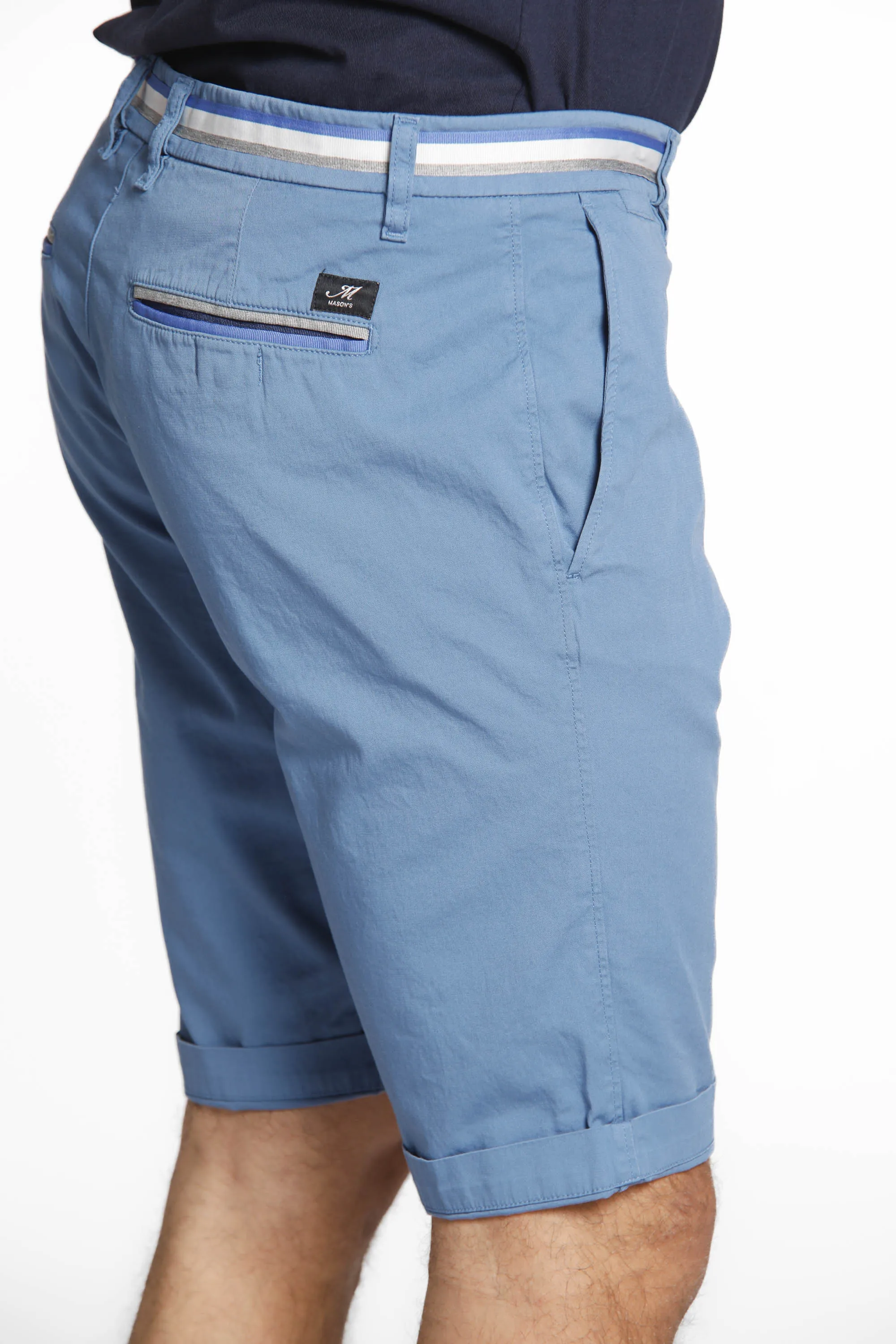 London Summer bermuda chino uomo in raso stretch regular fit