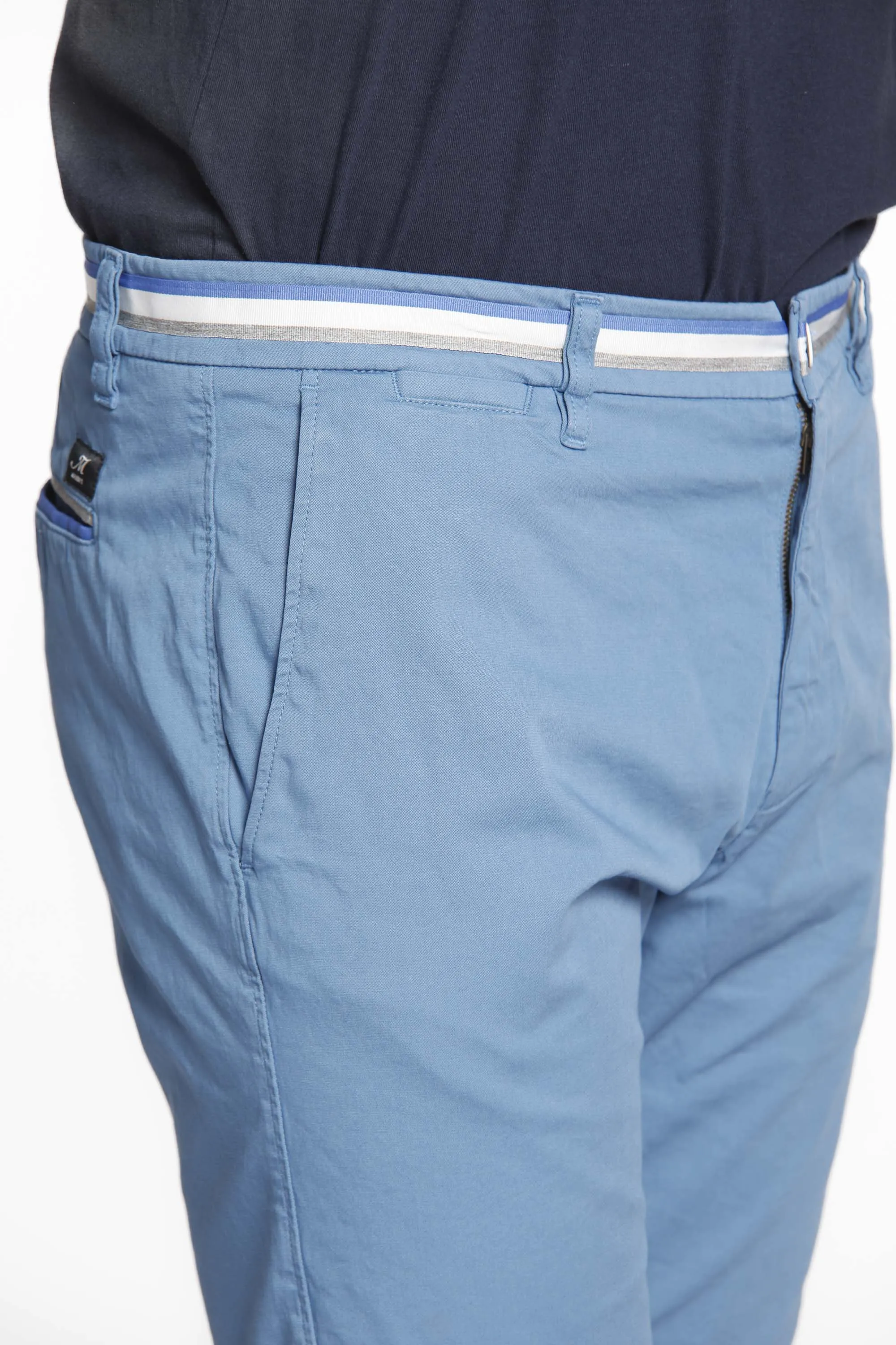 London Summer bermuda chino uomo in raso stretch regular fit