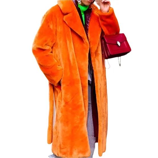 Luxe Oversized Faux Fur Belted Coat