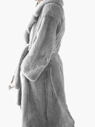 Luxe Oversized Faux Fur Belted Coat