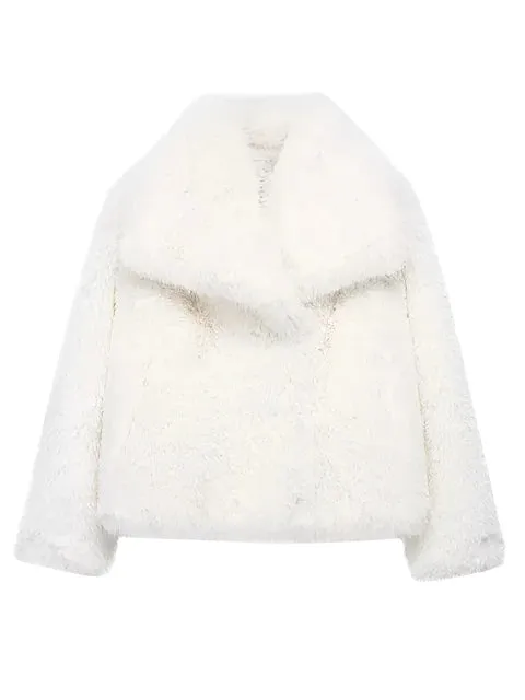 Luxurious Faux Fur Womens Jacket