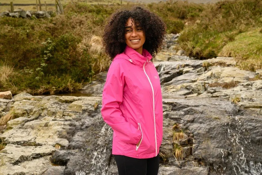 Mac in a Sac Adults Waterproof Breathable Windproof Unisex Origin Packable Jacket-PINK