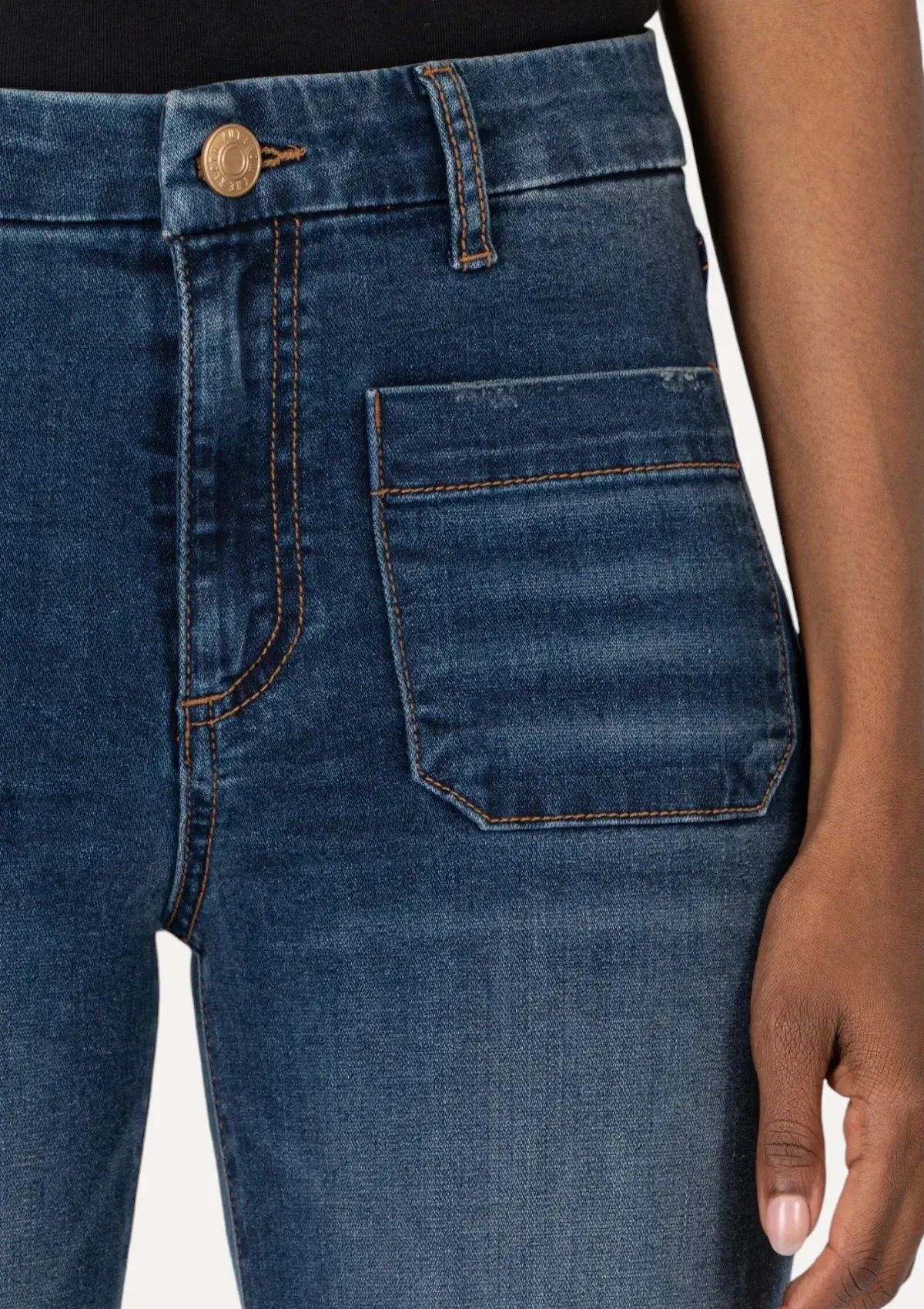 Meg High Rise Jeans - Dandle With Dark