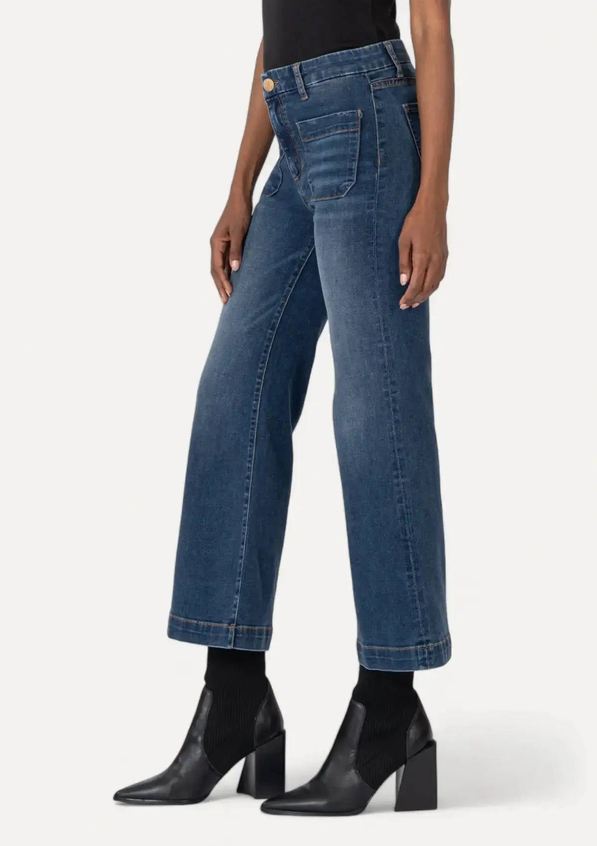 Meg High Rise Jeans - Dandle With Dark