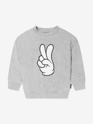 Molo Boys Peace Fingers Print Sweatshirt