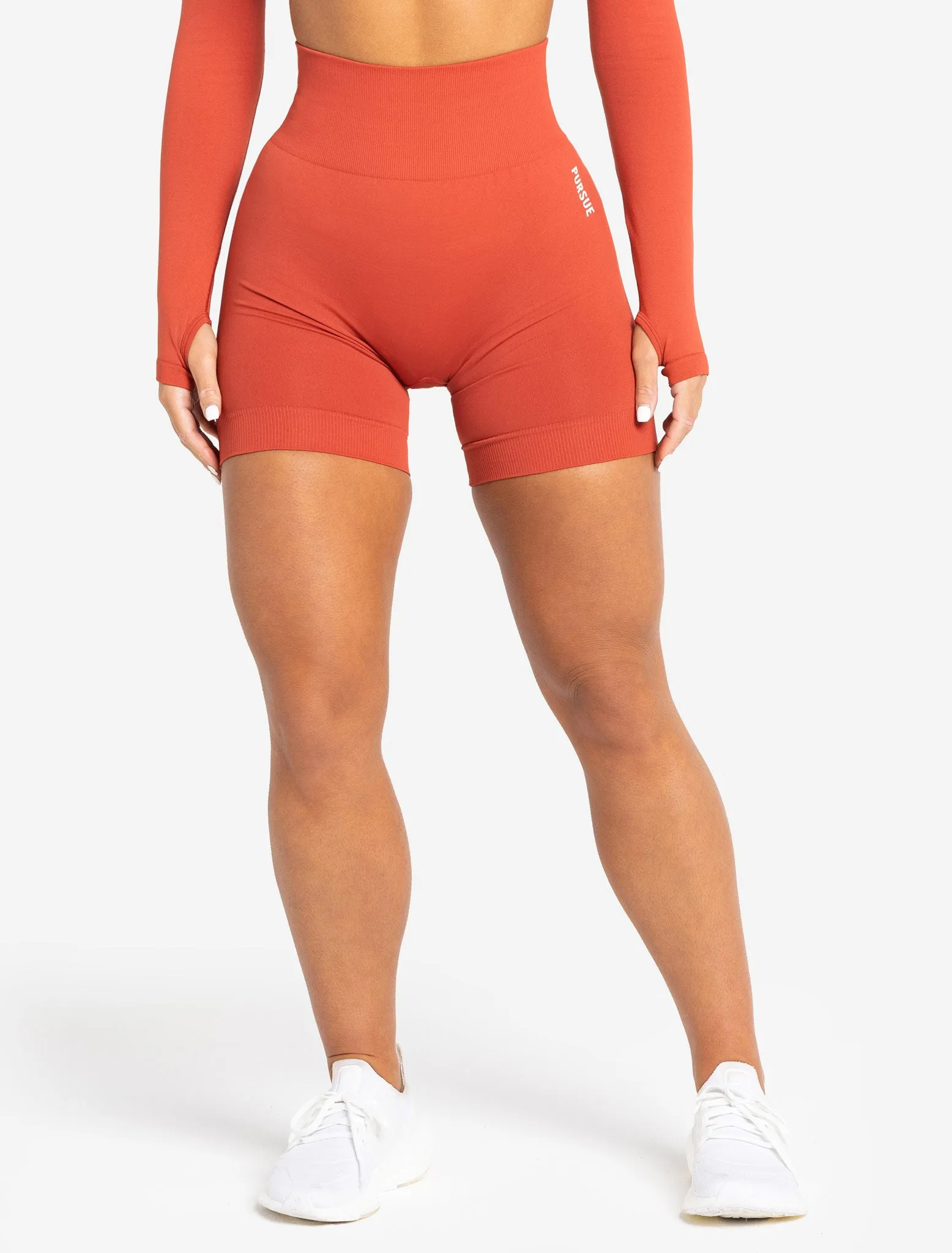 Move Seamless Shorts - Burnt Red