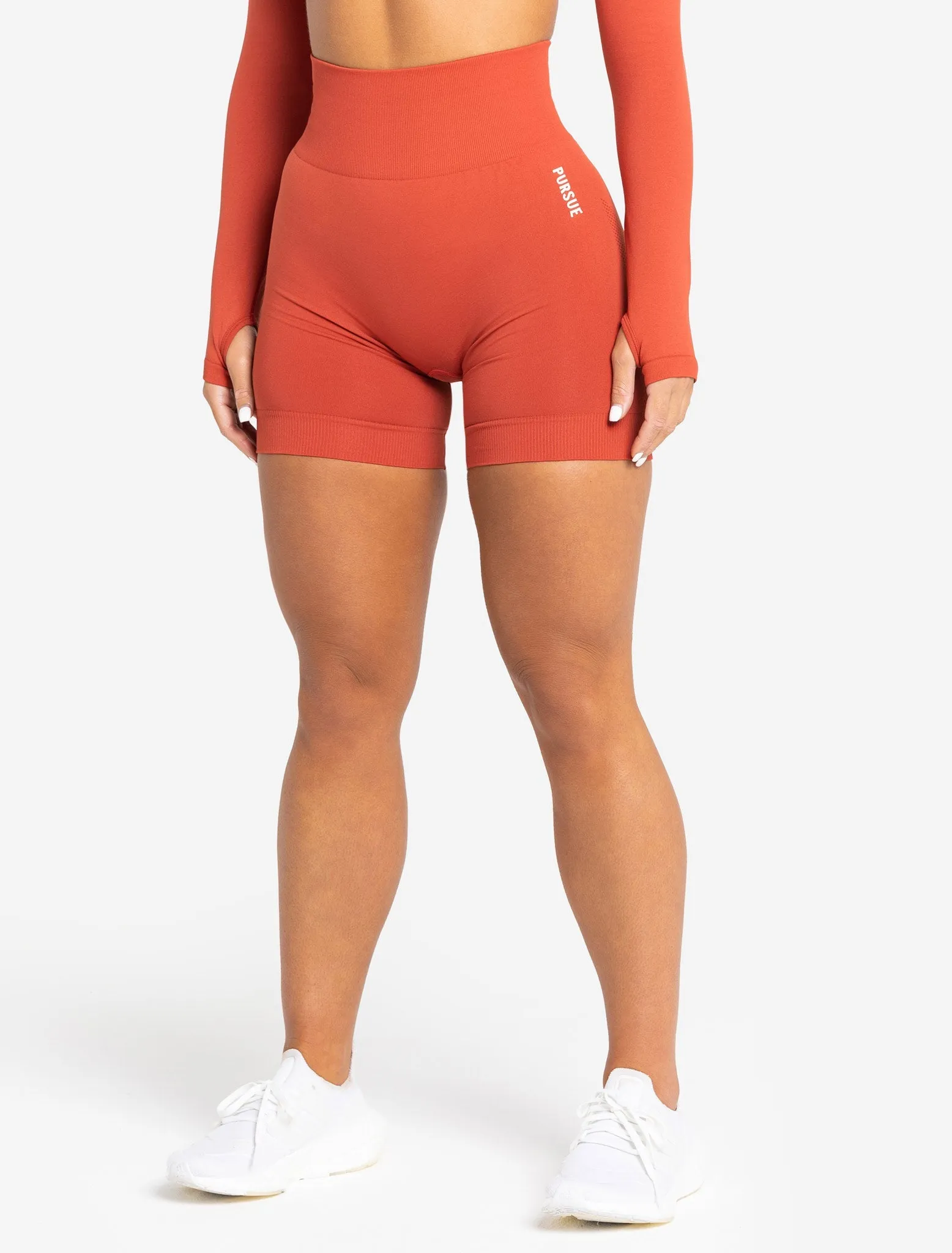 Move Seamless Shorts - Burnt Red