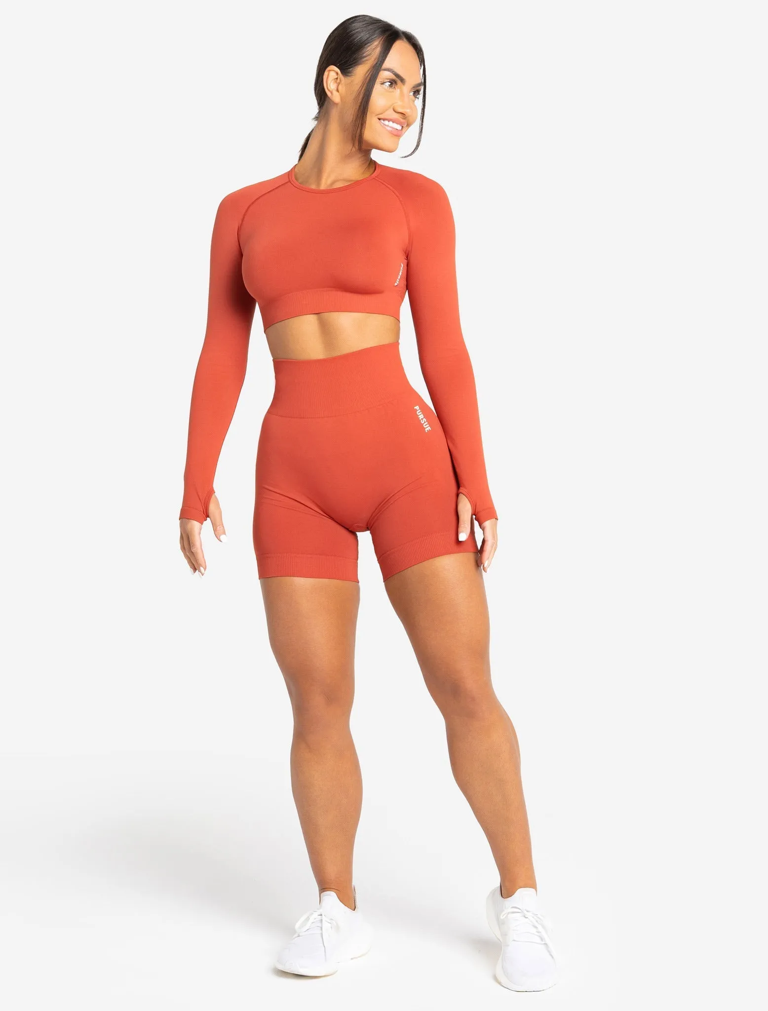 Move Seamless Shorts - Burnt Red