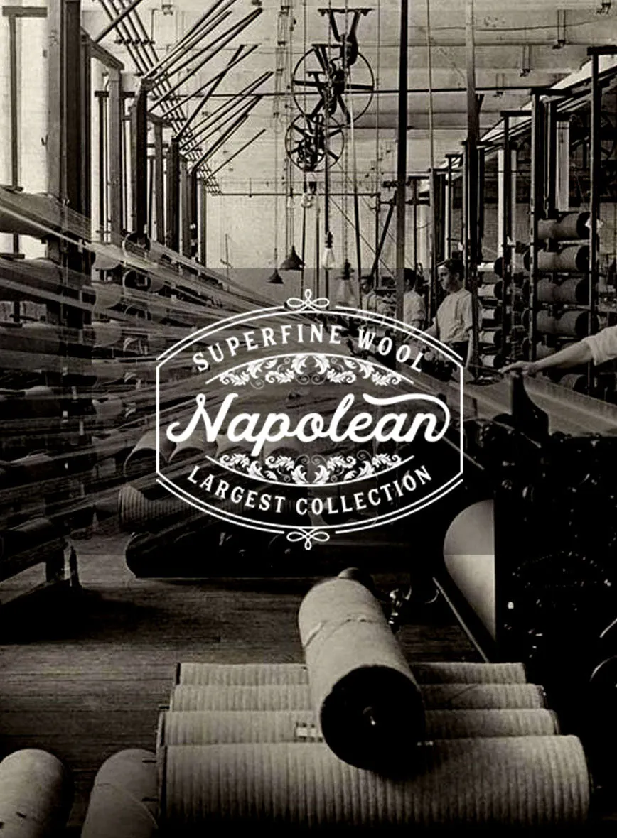 Napolean Canzo Glen Blue Wool Jacket