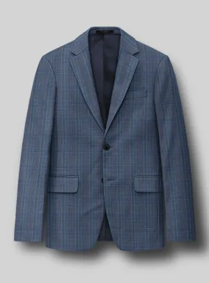 Napolean Canzo Glen Blue Wool Jacket