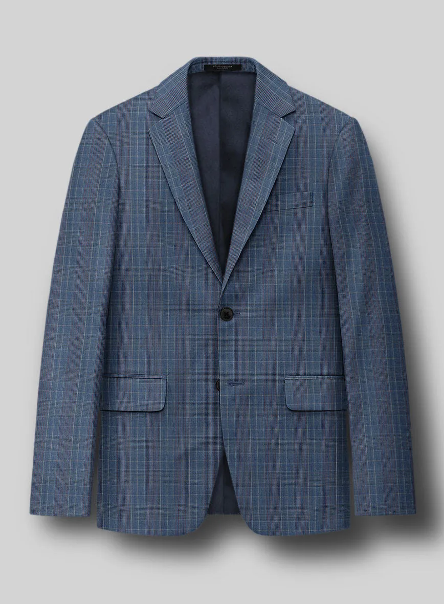 Napolean Canzo Glen Blue Wool Jacket