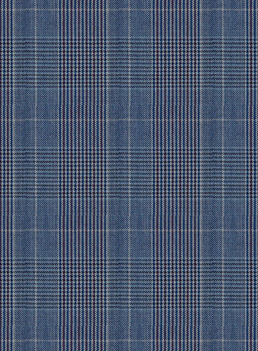 Napolean Canzo Glen Blue Wool Jacket
