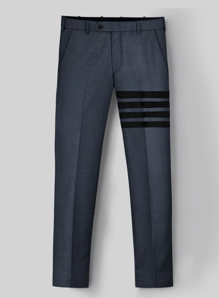 Napolean Slate Blue Wool Black Bar Jacket