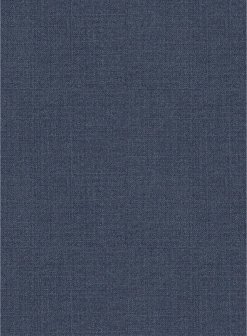 Napolean Slate Blue Wool Ivory Bar Jacket