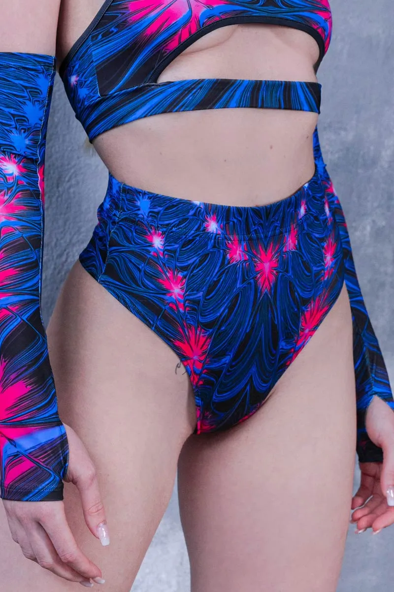 Neon Blast Thong Shorts