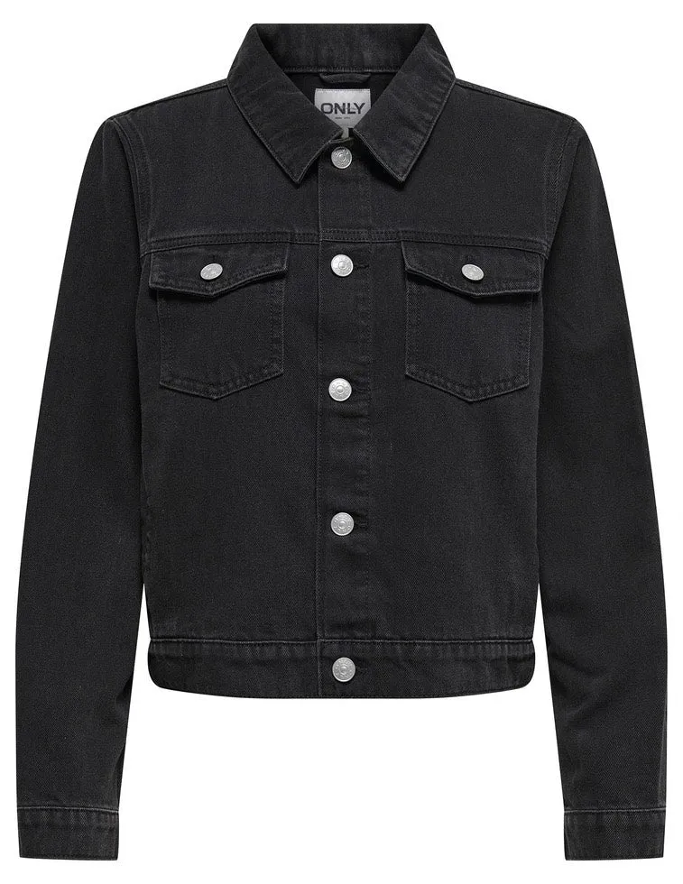 Onlrilla L/s Jacket Akm Dnm - Black Denim