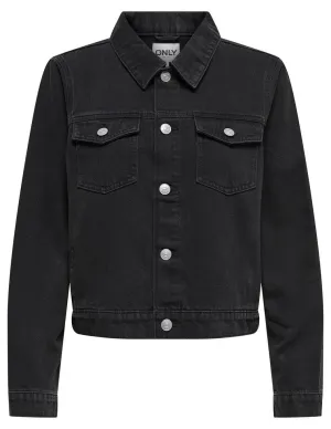 Onlrilla L/s Jacket Akm Dnm - Black Denim