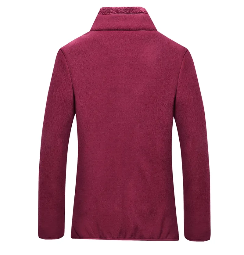 Outdoor Sports Stand Collar Zipper Thermal Fleece Jacket - SF0885