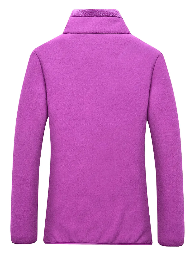 Outdoor Sports Stand Collar Zipper Thermal Fleece Jacket - SF0885