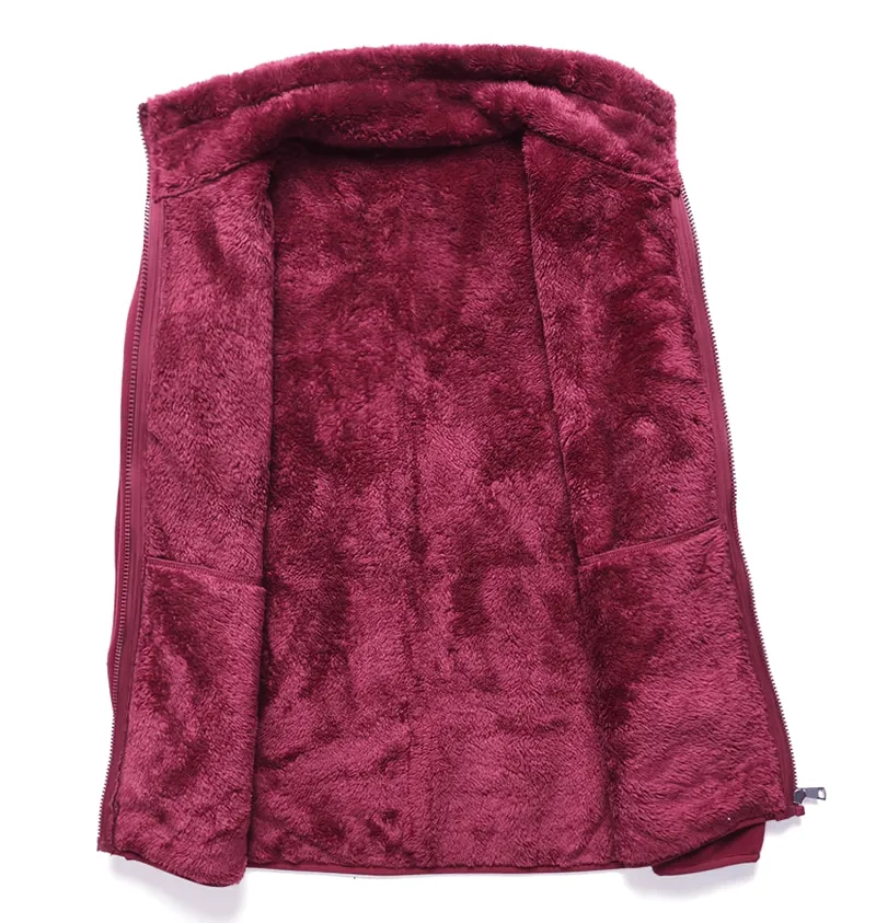 Outdoor Sports Stand Collar Zipper Thermal Fleece Jacket - SF0885