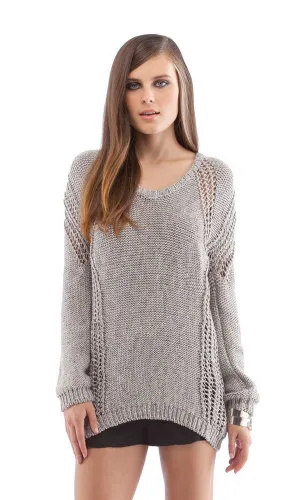 Oversized Zip Back Sweater