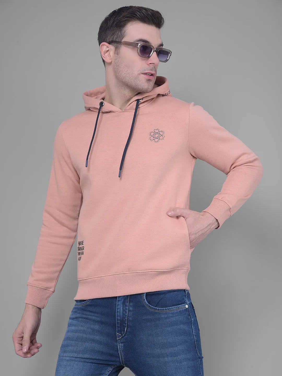 Peach Hoodie Sweatshirt