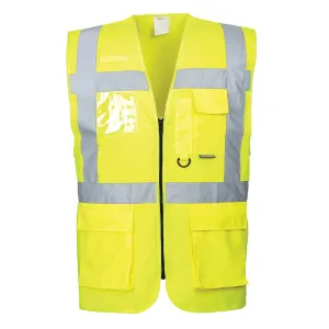 Portwest US476 Berlin Executive Hi-Vis Reflective Safety Zipper Vest ANSI