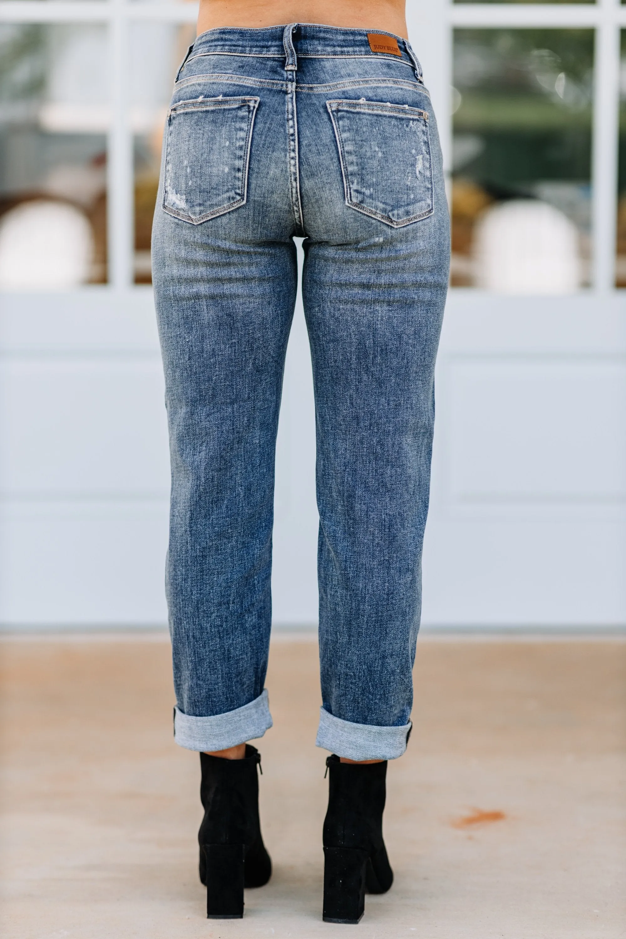 Prime Example Denim Blue Boyfriend Jeans