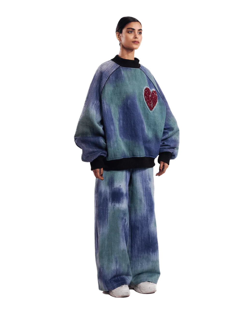 "WUTHERING HEIGHTS" HANDWOVEN SWEATSHIRT