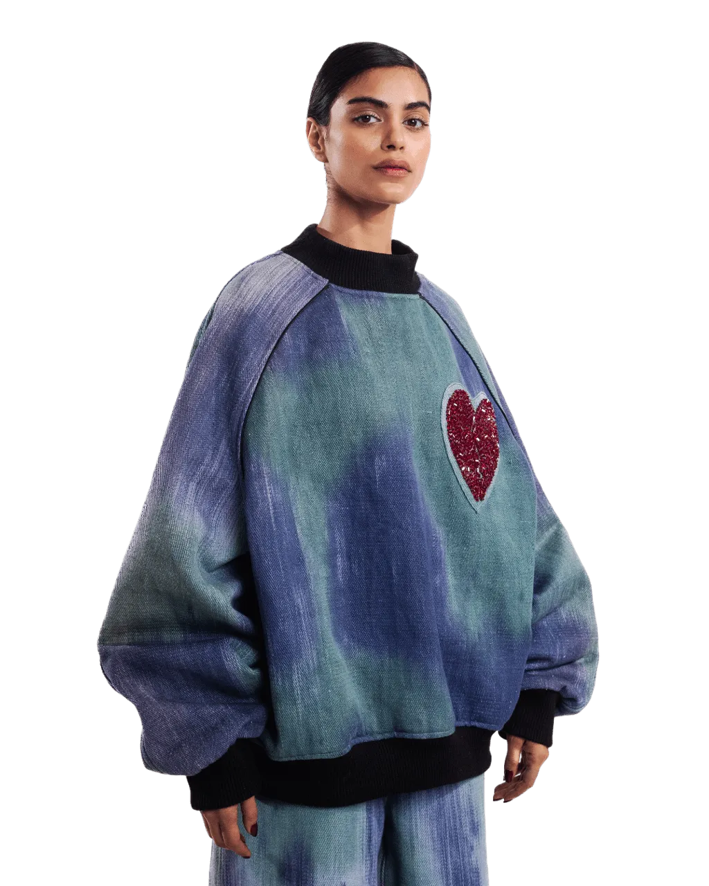 "WUTHERING HEIGHTS" HANDWOVEN SWEATSHIRT