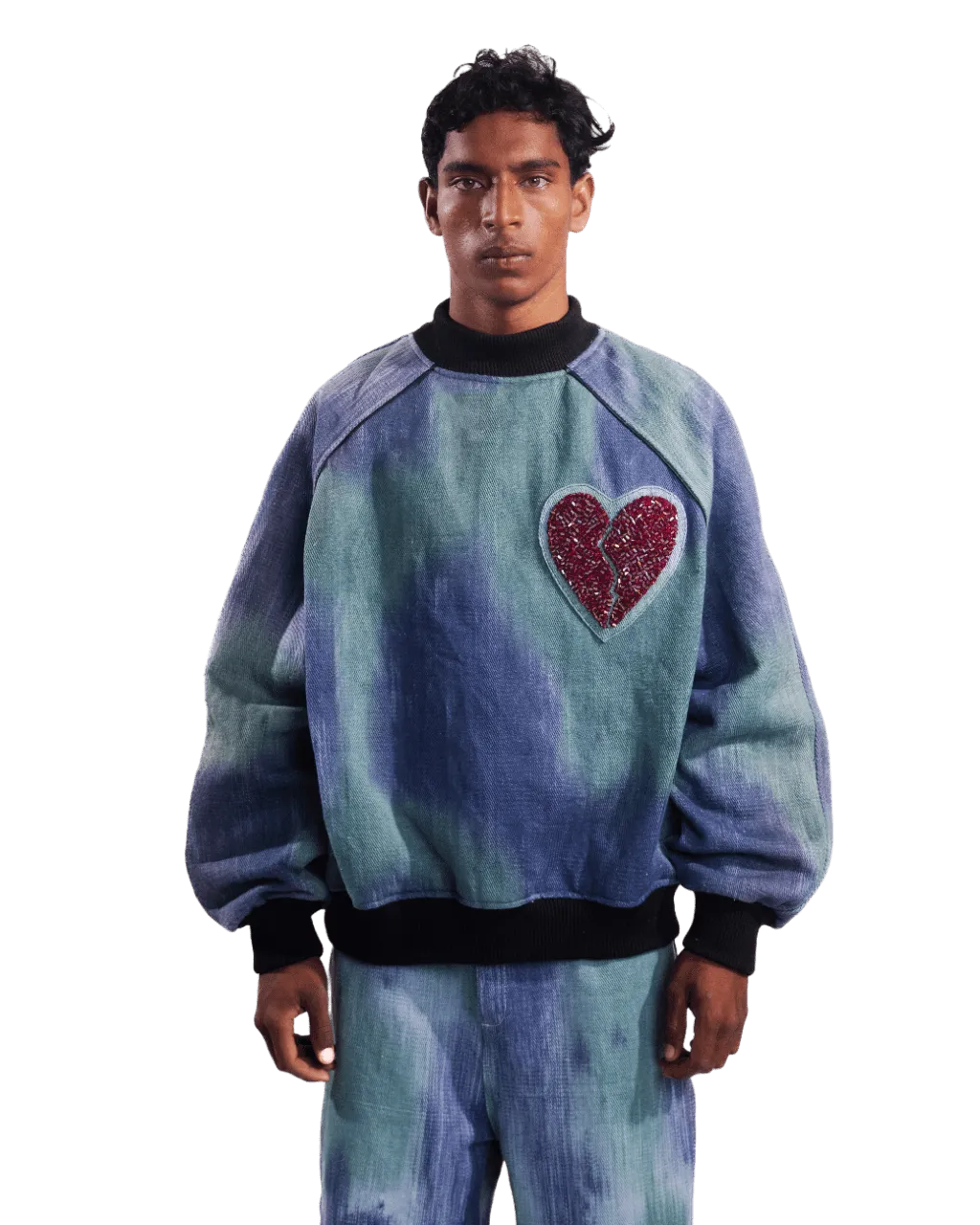 "WUTHERING HEIGHTS" HANDWOVEN SWEATSHIRT