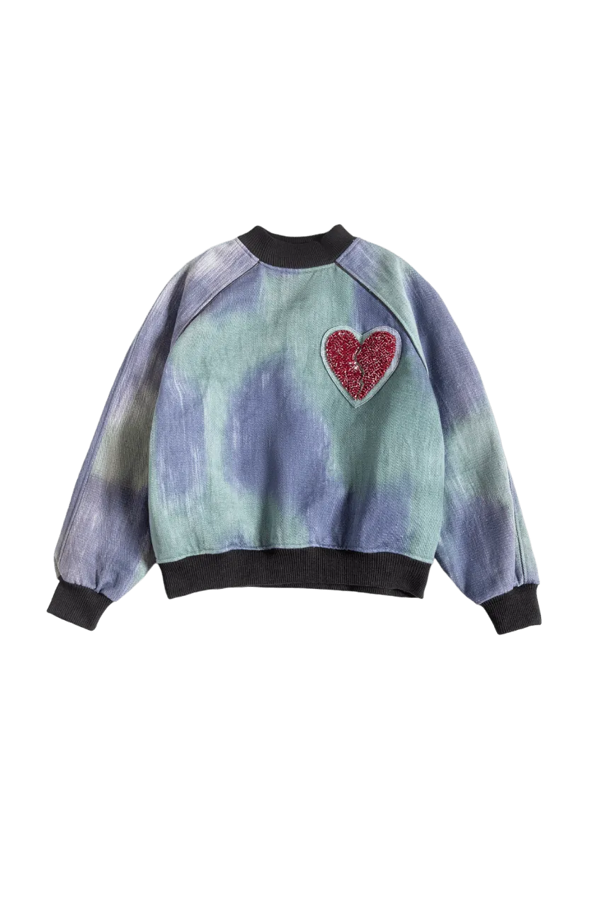 "WUTHERING HEIGHTS" HANDWOVEN SWEATSHIRT