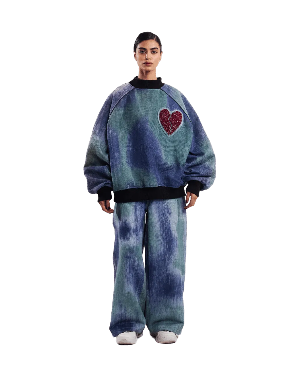 "WUTHERING HEIGHTS" HANDWOVEN SWEATSHIRT