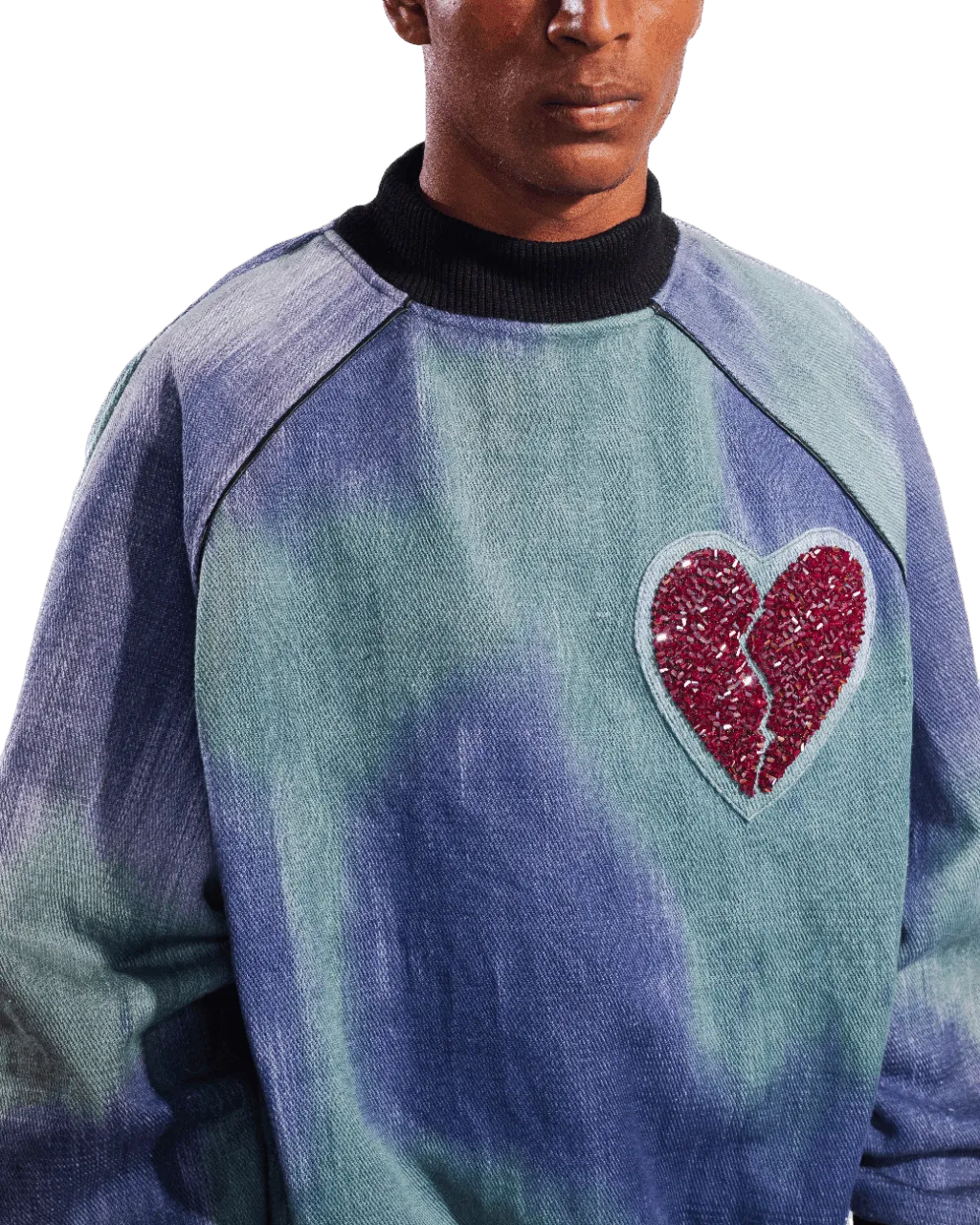 "WUTHERING HEIGHTS" HANDWOVEN SWEATSHIRT