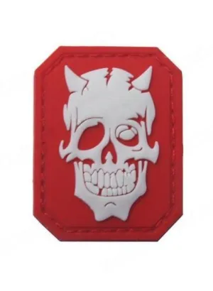 Red Devil Skull Patch